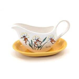 Petal Pets Tiger Lily Vintage 80s Gravy Boat Creamer 1989 Artmark Chicago Japan